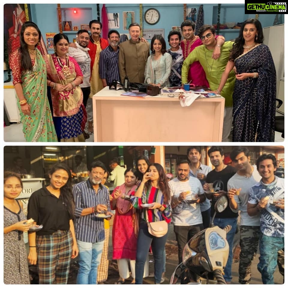 Astha Agarwal Instagram - #legendary #shoot #conquered .. 24 hours of #continuous #shoot of our #tv #serial #shubharambh #owing to #corona #virus #precautionary #halt It was #challenging yet #fun .. with our #quick #party cum #chaipecharcha