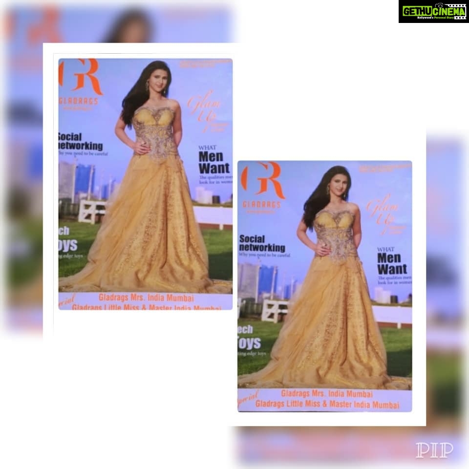 Astha Agarwal Instagram - #Gladrags #magazine #coverpage #pageant #winning #shoot #2014