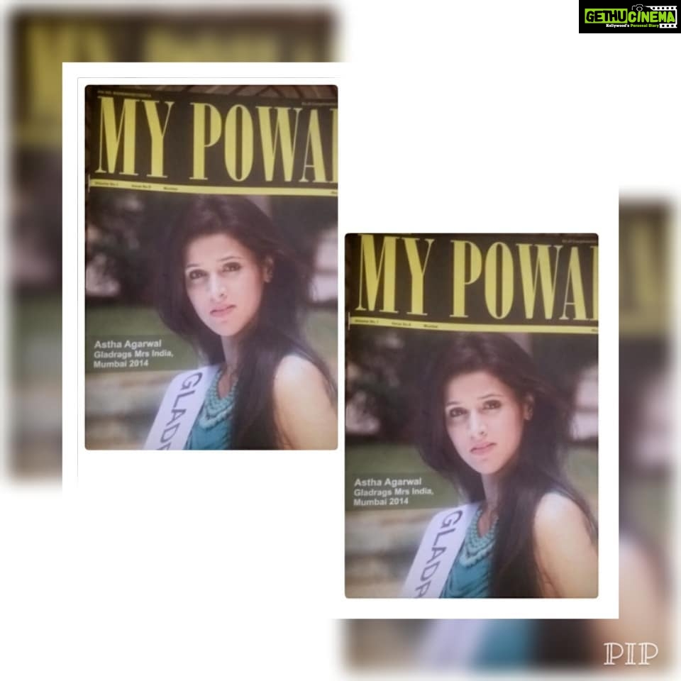 Astha Agarwal Instagram - #magazine #coverpage #my #powai #2014