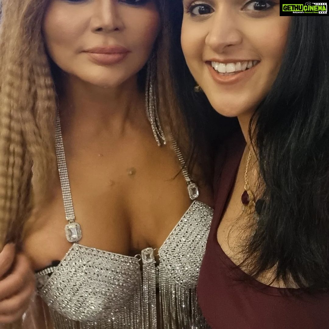 Astha Agarwal Instagram - Rakhi Sawant = Really Special She makes sure she's always #relavant, which is the #toughest & most #important nut to crack in our #entertainment industry. Hence, she's always #busy with #work & always #buzzing in the #media. #Salute to this gal @rakhisawant2511 .. u are #truly #inspirational ❤️ #rakhisawant #big #star #forever #celebrity #papparazzi #love #fan #moment