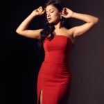 Avneet Kaur Instagram - At the trailer launch of #TikuWedsSheru ♥️🌹 Outfit: @antithesis.in Jewels by @anaghaartsnjewels @upakarna @mozaati MUAH @sachinmakeupartist1 @arbazshaikh6210 Styled by @tanghavri Assisted by - @esther_pinto98 📸 @visualaffairs_va