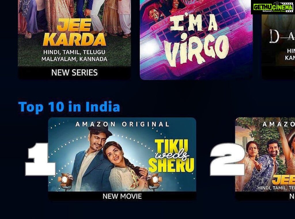 Avneet Kaur Instagram - Dil thaam le piya because we are trending no 1 all over on @primevideoin since day one🔥🥹😍❤️🙏🏻 #tikuwedssheru #trending1 #blessed #grateful