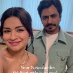 Avneet Kaur Instagram - Just fangirling over the cool style of @nawazuddin._siddiqui 😍 I mean who wouldn’t?🙈 Ps- don’t miss the end