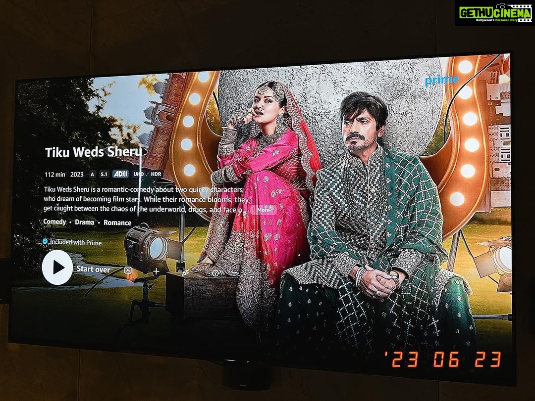 Avneet Kaur Instagram - Living this surreal moment of watching myself on an OTT platform as prestigious as @primevideo This weekend I’m watching a movie featuring Avneet Kaur and Nawazuddin Siddiqui🙈❤️ What are your plans??? #TikuWedsSheru out now on prime video!