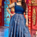 Bhama Instagram - MUA @shibin4865 Styling @nithinju Jewellery @kaya_online_ 📸 @perfect_makers Outfit @aalaadesigners 💙