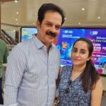 Bhama Instagram - Wow !! Today morning was awesome, to meet Devan uncle & Jayarajettan on my birthday !! A surprise that I will always cherish, thank you !!💙