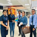 Bhama Instagram - Thank You Team @indigo.6e TVM For the Warm Greetings 💙 Much Love ,Rekhitha