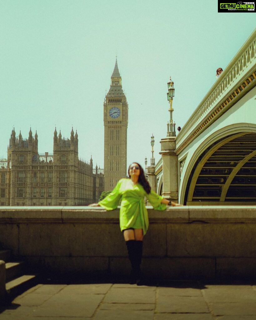 Bhama Instagram - Crushing on Big Ben ♥ In frame @bhamaa ❤‍🔥 Shot on @sony.unitedkingdom @sonyalpha #visitlondon #explore #london #londondiaries #explorepage #shotonsony #sonyalpha #photooftheday #photographer #mollywood #mollywoodactress #actress #bhama #london #explorepage London, United Kingdom