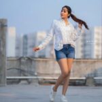 Bhanu Sri Mehra Instagram - I am wearing an attitude with my daily clothes 💟 @manoj_gangula #attitude #girl #stylishlook #bepositive #behappy #bhanusree🔥❤️