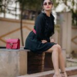 Bhanu Sri Mehra Instagram - Look for the magic every moment ✨️ 🖤 Click: @manoj_gangula Makeup and Hairstyle: @shrad_dhamakeovers #bepositive ##trynewlooks #stylishlook #telugupilla #tollywoodactress #instsgramfashion #bhanusree🔥❤️