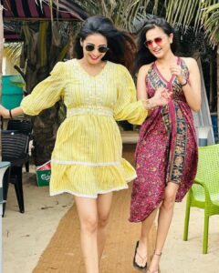 Bhanu Sri Mehra Instagram - Goa vibe’s with sathipandu #instagram #goavibes ##goapics #goa #friendship #bhanusree🔥❤️ #srisatya #enjoying #goodvibes #chill