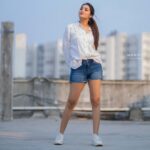Bhanu Sri Mehra Instagram - I am wearing an attitude with my daily clothes 💟 @manoj_gangula #attitude #girl #stylishlook #bepositive #behappy #bhanusree🔥❤️