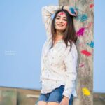 Bhanu Sri Mehra Instagram - May God gift you color's of life, joy, happiness, friendship, love ❤️ and all the other colors you want to paint 🎨 in your life ✨️ "HAPPY HOLI 2023" Click : @manoj_gangula Make up & Hairstyle: @deepthimakeoverartistry #holli #festival #colors #happiness #peace #enjoylife #behappy #bhanusree🔥❤️ #hybridpilla