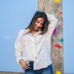 Bhanu Sri Mehra Instagram - May God gift you color's of life, joy, happiness, friendship, love ❤️ and all the other colors you want to paint 🎨 in your life ✨️ "HAPPY HOLI 2023" Click : @manoj_gangula Make up & Hairstyle: @deepthimakeoverartistry #holli #festival #colors #happiness #peace #enjoylife #behappy #bhanusree🔥❤️ #hybridpilla