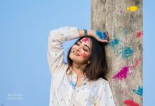 Bhanu Sri Mehra Instagram - May God gift you color's of life, joy, happiness, friendship, love ❤️ and all the other colors you want to paint 🎨 in your life ✨️ "HAPPY HOLI 2023" Click : @manoj_gangula Make up & Hairstyle: @deepthimakeoverartistry #holli #festival #colors #happiness #peace #enjoylife #behappy #bhanusree🔥❤️ #hybridpilla