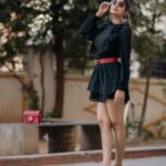 Bhanu Sri Mehra Instagram - Look for the magic every moment ✨️ 🖤 Click: @manoj_gangula Makeup and Hairstyle: @shrad_dhamakeovers #bepositive ##trynewlooks #stylishlook #telugupilla #tollywoodactress #instsgramfashion #bhanusree🔥❤️