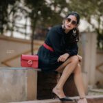 Bhanu Sri Mehra Instagram - Look for the magic every moment ✨️ 🖤 Click: @manoj_gangula Makeup and Hairstyle: @shrad_dhamakeovers #bepositive ##trynewlooks #stylishlook #telugupilla #tollywoodactress #instsgramfashion #bhanusree🔥❤️