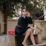 Bhanu Sri Mehra Instagram - Look for the magic every moment ✨️ 🖤 Click: @manoj_gangula Makeup and Hairstyle: @shrad_dhamakeovers #bepositive ##trynewlooks #stylishlook #telugupilla #tollywoodactress #instsgramfashion #bhanusree🔥❤️