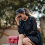 Bhanu Sri Mehra Instagram - Look for the magic every moment ✨️ 🖤 Click: @manoj_gangula Makeup and Hairstyle: @shrad_dhamakeovers #bepositive ##trynewlooks #stylishlook #telugupilla #tollywoodactress #instsgramfashion #bhanusree🔥❤️