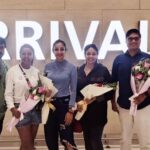 Bhanu Sri Mehra Instagram – Bahrain 🇧🇭 

@mmsreelekha 
@aish_isha 
@iamsatyamaster 

#travel #Bahrain #arrived #happyfaces #instamood