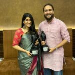 Deeksha Joshi Instagram - Having a heart full of gratitude is what brings true happiness 🌺 Honoured and humbled to have received the Dadasaheb Phalke Film Foundation Award for Best Actress (Gujarati). I promise to do double the hard work in work and life and live with eternal joy in my heart! ✨ @jaybodas So proud of you shining star! 🤗✨👏 @vaishalshah7 🌸 Thank you for believing in me 🙏