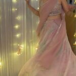 Deepa Thomas Instagram - முன்பே வா 🙈🤍 This beautiful pink Lehanga by @kiona__store ✨ Green stone earrings by @alameen_fashion_jewels ✨ The white Christian gown by @fariz_lezin_ ✨
