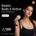 Disha Patani Instagram – Take your music wherever you go with #RedmiBuds4Active. Let the music fuel your adventures! 🎧🔥

The sale is Live, buy Now.
#RiseNeverFall
http://bit.ly/3PbqiPV