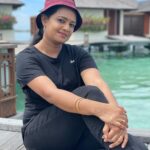 Divya Padmini Instagram - Maldivian days🖤🖤🖤🖤 @ratheesh_balakrishnan_poduval #vacation #vacationmode #maldivesislands #maldiviandays #maldiviandaysbelike #beautifulisland #northatollmaldives #villanautica #paradiseisland #ratheeshbalakrishnanpoduval #divyavishwanath #familytime #familytrip #vedusfirstinternationaltrip