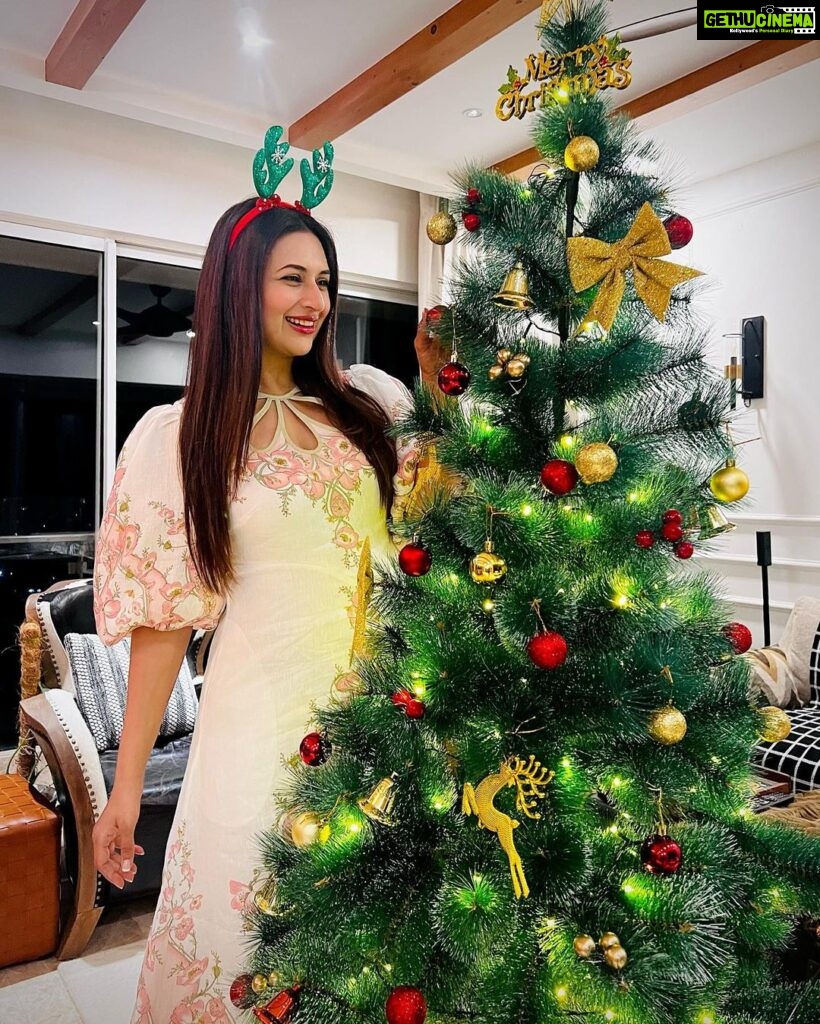 Divyanka Tripathi Instagram - Spoiler Alert: There's no Santa coming. Its just me!🤷‍♀️ #MerryChristmas🎄