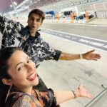 Divyanka Tripathi Instagram - Didn't know what adranaline I was missing out on until you got me introduced to F1 @VivekDahiya 😍 An evening well spent will be an understatement. F1 Yas Marina