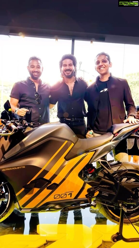 Dulquer Salmaan Instagram - I have been following the team’s journey from the beginning as they reimagined the future of motorcycles and technology. I vividly recall the moment @narayan_uv & @nirajrajmohan showed me the first blueprint of the F77. Its captivating design language & performance immediately caught my attention, and I knew they were on to something significant. Traditionally, we look overseas for performance motorcycling, but witnessing an indigenous performance product being designed and innovated right here in India felt truly special. Today, I am thrilled to receive my own Ultraviolette F77 Limited Edition, and I am proud to be a part of this incredible journey together. What excites me even more is the realization that this is just the beginning, and it already feels like we have taken a significant step toward showcasing something remarkable to the world. @ultraviolette_automotive