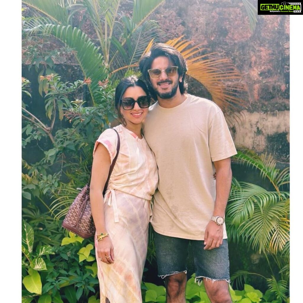 Dulquer Salmaan Instagram - Super late post ! But you know todays been crazy. But is it even our anniversary if it’s not on the gram ? Happy Eleven Years Am ! I don’t know where the time went. Or when my beard turned grey. Or when you joined a school moms group. Or when we bought our own house. When I look back at these milestones, once they seemed like someone else’s story. But here we are now. Writing our own. To many more of these. And parenting and everything else that delay these posts each year. Here’s to us ! #dQnA #elevenyearsandcounting #anniversary #latepost #parentstoaprincess #celebratingus #iasked #yousaidyes #herewearenow #wheredidthetimego
