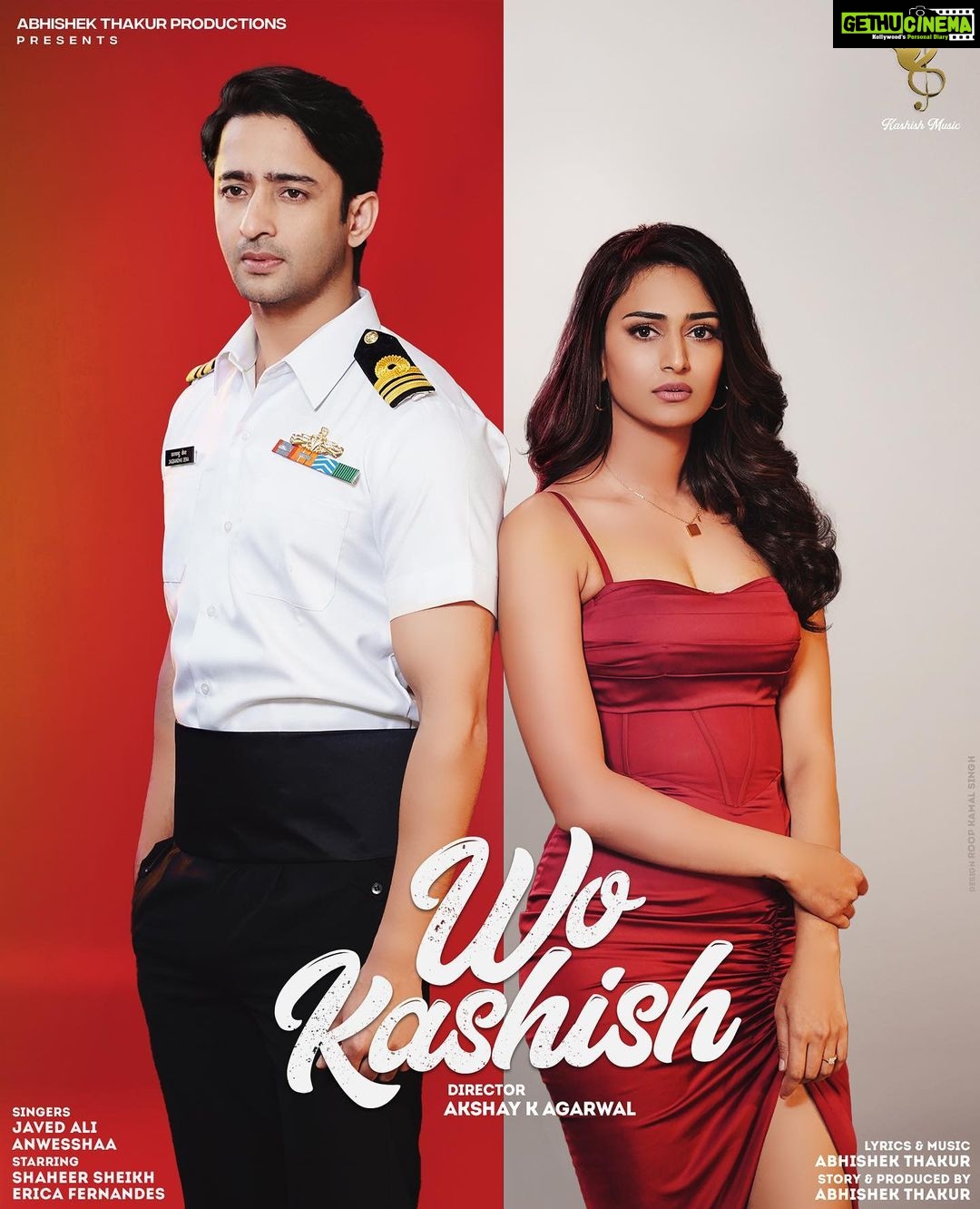 Erica Fernandes Instagram - Abhishek Thakur Productions & Kashish Music Presents "WO KASHISH" Label - @kashishmusicofficial Singer - @javedali4u & @anwesshaa9 Lyrics, Music & Concept - @AbhishekThakur Cast - @shaheernsheikh & @iam_ejf Programming & Arrangement @Mayurdutta Director - @akshayk.agarwal Casting - @_himanshumishra_official_ Online Promotion - @savage7media Like Share & Subscribe Kashish Music