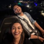 Erica Fernandes Instagram - We loved the experience of dinning in the sky. I loved that they provide you with a little passport of their own before you take flight. Once airborne, You are served appetizers from the cuisine you chose at the time of booking and, after that, a delicious meal. Get the best experience of dinning in the sky with @dinnerintheskyuae. Thank you for the fantastic experience. 🙏 Dinner in the Sky UAE