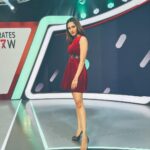 Erica Fernandes Instagram – Lady in Red. 💃#aboutlastnight #Ed #host #ericafernandes #ejf