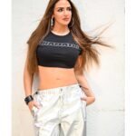 Esha Deol Instagram - Girls let’s get….. Dramatic 🖤 EshaDeolXTinaDehal 📸Photographer - @tinadehal 💄HMU - @fatima_dsouza @ankitamanwanimakeupandhair 💃🏻Styled by - @imeshadeol ♥️Managed by -@palsandpeersentertainment 🕺🏼Staff - @shankarjadhav813 #eshadeolxtinadehal #esha #eshadeol #blackcrop #croptop #silverpants #jump #dance #eshainblack #getiton #photoshoot #posinglikeaqueen #pose #lookoftheday #boldandbeautiful #dramatic #weekendvibes #gratitude🧿♥️