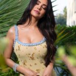 Esha Gupta Instagram - Shot by @anas_cherur_ Gown @miumiu Jewels @damianiofficial Styled by @victorblancostudio Glam @billymanik81 @danihairstylist1 #iifa Dubai UAE