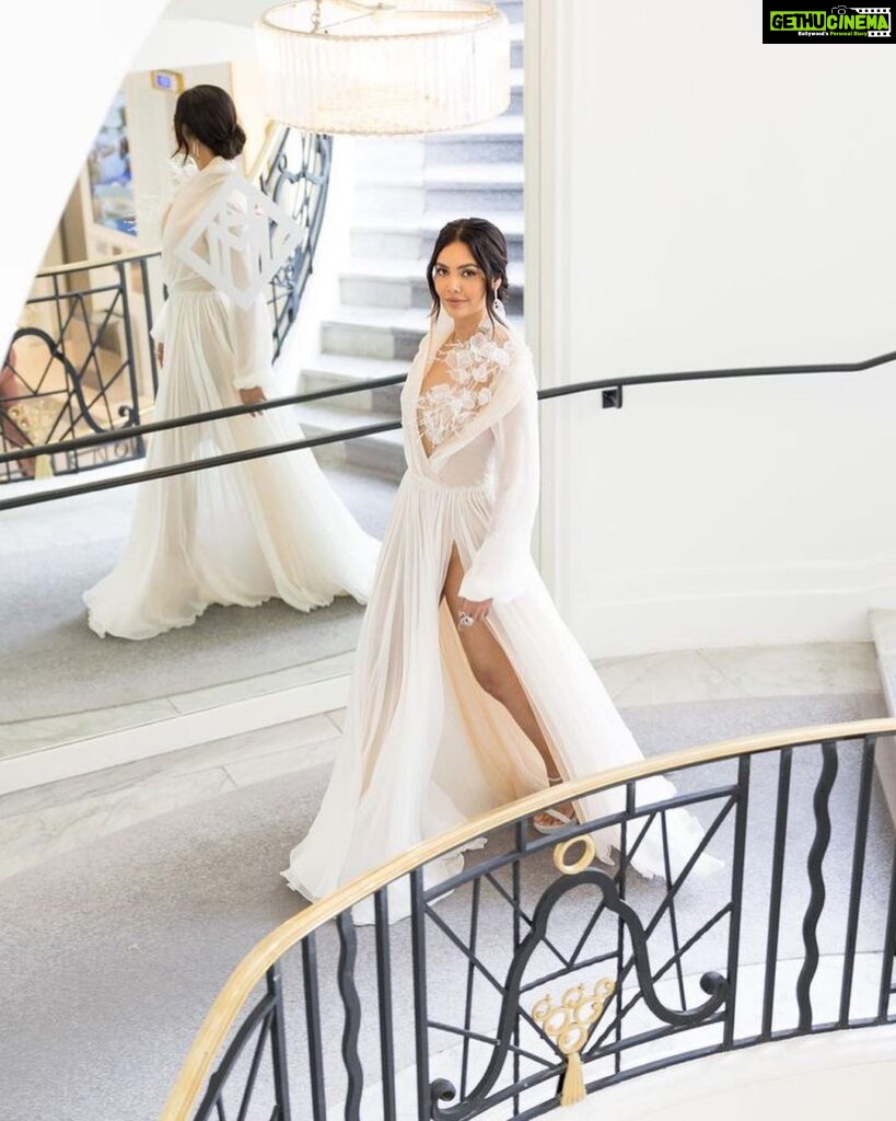 Esha Gupta Instagram - #cannes To the man, my friend @victorblancostudio, couldn’t have done it without you. Gown @nicolasjebranworld Jewels @fredjewelry Shoes @santoniofficial Styled by @victorblancostudio Makeup @charlottetilbury @kirstiemurphy_ Hair @dessangeparis @mathieuguignaudeau Photographed by @objectiffestival @phraule Cannes, France - French Riviera