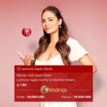 Esha Gupta Instagram - Gone all in with that $10,000 bet @khelrajaofficial 😉 Got the feeling my Giants from Lucknow are in for a giant win today. 😚