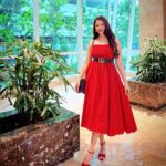 Eshanya Maheshwari Instagram - Am I wearing too much Red lately? ❤️ #red #esshanya #esshanyamaheshwari #ootd One Indiabulls Centre, Lower Parel