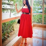 Eshanya Maheshwari Instagram - Am I wearing too much Red lately? ❤️ #red #esshanya #esshanyamaheshwari #ootd One Indiabulls Centre, Lower Parel