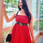 Eshanya Maheshwari Instagram - Am I wearing too much Red lately? ❤️ #red #esshanya #esshanyamaheshwari #ootd One Indiabulls Centre, Lower Parel