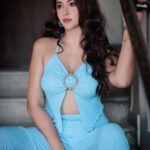 Eshanya Maheshwari Instagram - 🦋 I Get Butterflies When I Think About Myself 😉🦋 📸- @portraitsbyvedant #blue #fashion #ootd #esshanya #esshanyamaheshwari