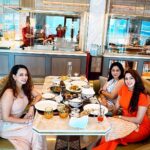 Eshanya Maheshwari Instagram - Birthday Afternoon Done ✅ With My Ladies At @varqpalmdubai @tajpalmdubai 🧡 With Mouthwatering Dishes and An Amazing Hospitality 🫶🏻 Outfit by @maheshwariswathi #birthday #lunchdate #dubai #tajpalmdubai #esshanya #esshanyamaheshwari Taj Exotica Resort & Spa, The Palm