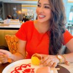 Eshanya Maheshwari Instagram - Birthday Afternoon Done ✅ With My Ladies At @varqpalmdubai @tajpalmdubai 🧡 With Mouthwatering Dishes and An Amazing Hospitality 🫶🏻 Outfit by @maheshwariswathi #birthday #lunchdate #dubai #tajpalmdubai #esshanya #esshanyamaheshwari Taj Exotica Resort & Spa, The Palm