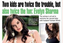 Evelyn Sharma Instagram - 🥰 thanks for the love @bombaytimes #blessed #feelingloved #mommylife #twicethefun #pregnant #evelynsharma