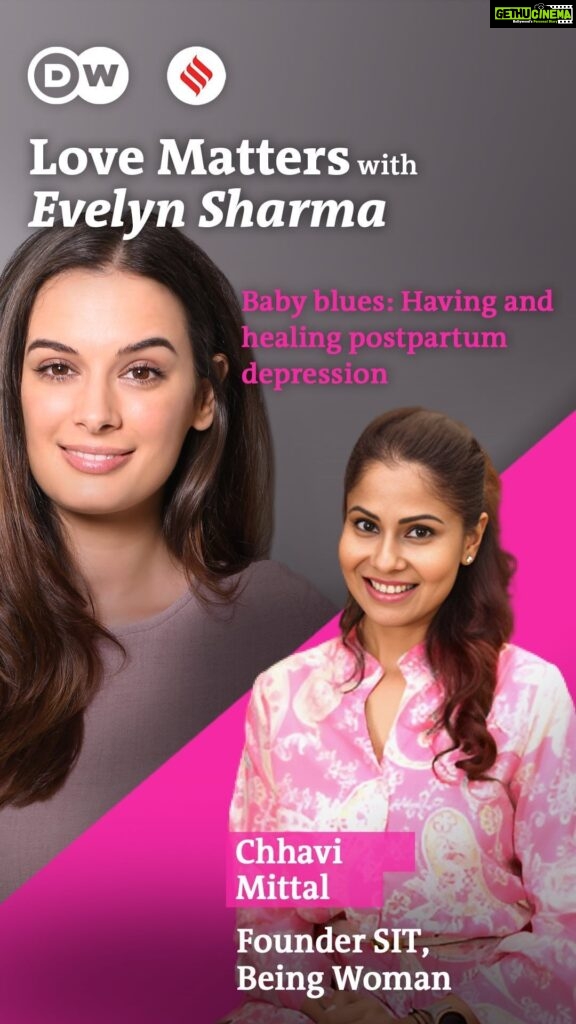 Evelyn Sharma Instagram - Having a baby is exciting! 🥰🐣 But for some moms (me included), it can trigger depression. 😥 What happens when something that’s supposed to bring you joy leaves you anxious and depressed, instead? 😕 How can new moms get through post-partum depression? And what can a loving partner do to help? 🤓📝 In this new episode of Love Matters I spoke with actress, writer, and producer Chhavi Mittal to answer these questions. Check out the full episode via the link in my bio! ⬆️ #ChhaviMittal #EvelynSharma #IndianExpress #IndianExpressLifestyle #DW #DwHindi #DwCulture #LoveMatters #LovePodcast #LoveMattersPodcast #Podcast #India #Love #IndianLove #ModernLove #IndianLife #Relationships #Bollywood #postpartumdepression #postpartum #postpartumbody #postpartumjourney #babyblues