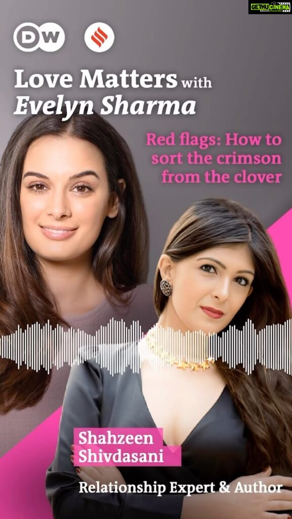 Evelyn Sharma Instagram - Is your date always late and doesn’t pay for dinner? Is that a red flag or just bad manners? I spoke with Bumble India’s relationship expert Shahzeen Shivdasani all about red flags in dating – how to spot them and what to do about them. If red is, unfortunately, your favorite color in dating... then you definitely don’t want to miss this episode! Listen to the conversation via the link in my bio. #ShahzeenShivdasani #EvelynSharma #IndianExpress #IndianExpressLifestyle #DW #DwHindi #DwCulture #LoveMatters #LovePodcast #LoveMattersPodcast #Podcast #India #Love #IndianLove #ModernLove #IndianLife #Relationships #Bollywood #redflags #redflagsinrelationships #greenflags