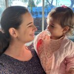 Evelyn Sharma Instagram - When it’s just us vs when we remember there’s one more on the way! 😱 #momlife #bigsister #truelove #forever #mommy #myeverything