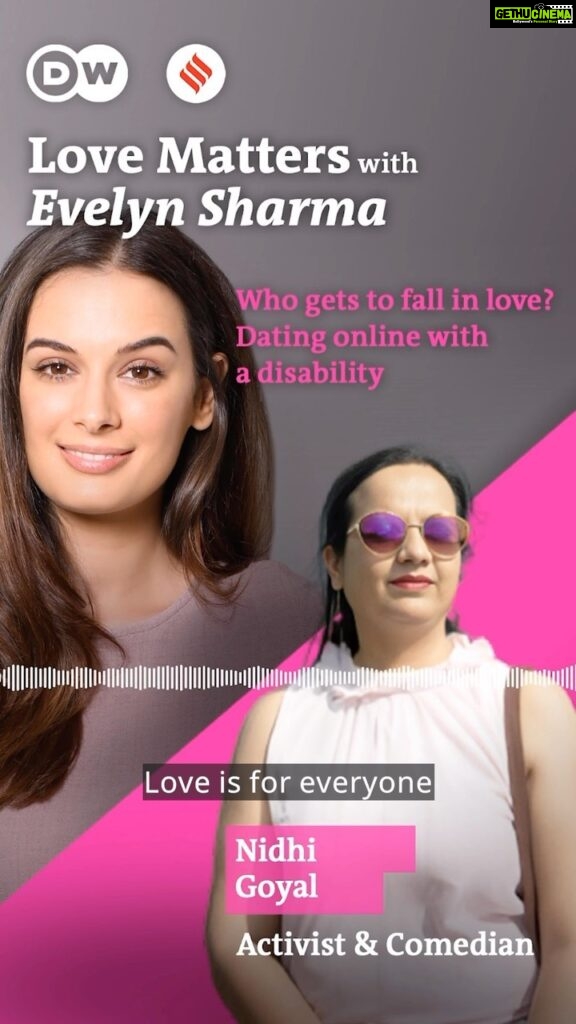 Evelyn Sharma Instagram - Online dating apps can be an AMAZING option for singles out there, but what happens when you have a disability, and those apps are not inclusive at all? In this new episode of Love Matters, I spoke with disability activist Nidhi Goyal about dating online with a disability – what to look out for, what to look forward to, and how we can make online spaces more inclusive for all. Listen to the insightful conversation via the link in my bio! #NidhiGoyal #EvelynSharma #IndianExpress #IndianExpressLifestyle #DW #DwHindi #DwCulture #LoveMatters #LovePodcast #LoveMattersPodcast #Podcast #India #Love #IndianLove #ModernLove #IndianLife #Relationships #Bollywood #disability #disabilitydating #disabilityrights #disabilityawareness #disabilityinclusion